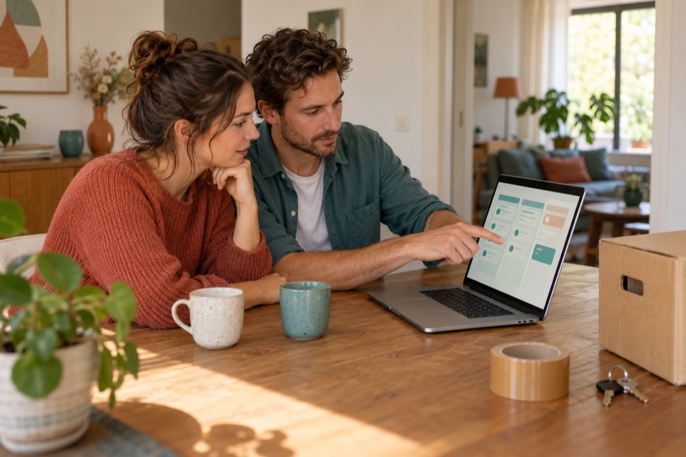 Samen de verhuizing plannen aan tafel